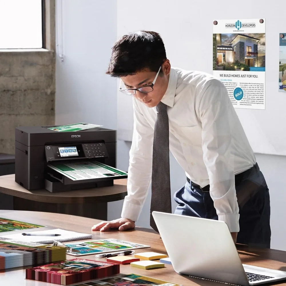 Workforce Pro WF-7820 Wireless All-in-One Wide-Format Printer with Auto 2-Sided Print 13" x 19", Copy, Scan & Fax 6