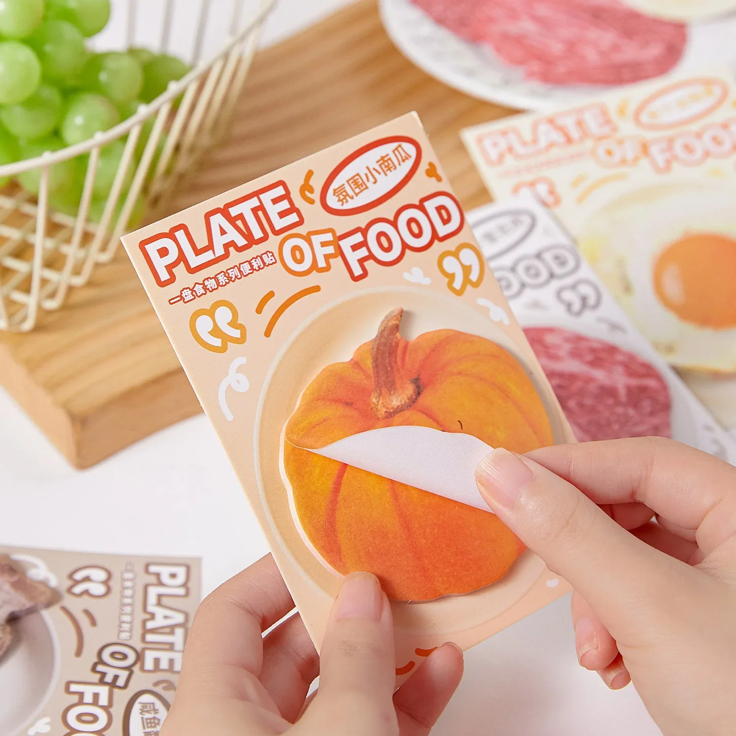 30 Pcs Cute Sticky Notes  Food  Sticky Kawaii Sticky Notes Cute Notepads Pads Self Stick Memo Pad - 2