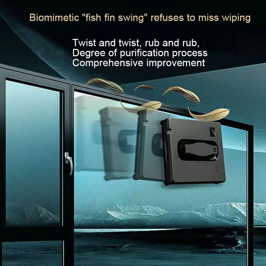 atomizing Window Cleaning Robot High Suction Electric Window Cleaner Robot Anti-falling Remote Control Robot Vacuum Cleaner 3