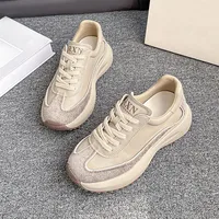 Women’s Lightweight Platform Sneakers Genuine Leather Casual Shoes
