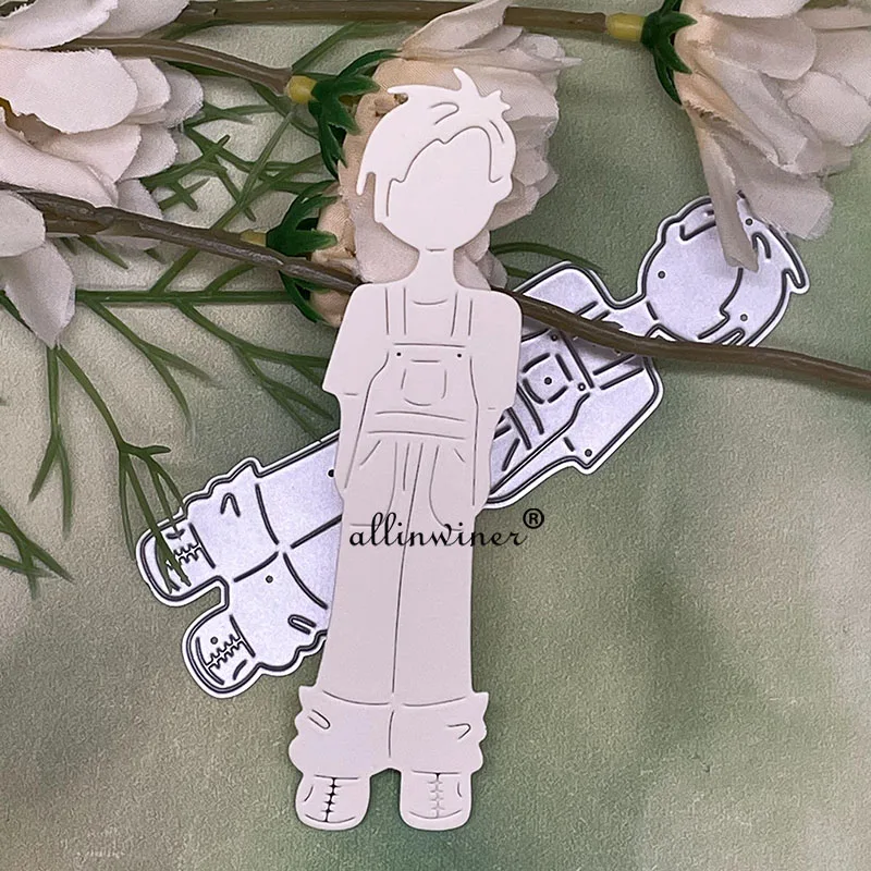 

Boy's overalls Metal Cutting Dies Stencils For DIY Scrapbooking Decorative Embossing Handcraft Die Cutting Template