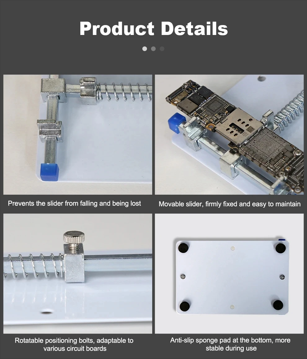 Bst-001f Motherboard-Leiterplatte befestigung für Board-Hochtemperatur-Reparatur halter entfernen Kleber bga Löt vorrichtungen Werkzeuge – Detail 5