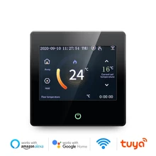 

WiFi Smart Thermostat Heating Temperature Controller with Celsius/Fahrenheit LED Touch Screen Work with Alexa Google Home