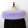 Women Faux Fox Fur Collar Shawl Furry Fur Collar For Winter Coat Hood Fur Decor Fake Fur Scarf Parkas Coat Fur Collar Scarves 2