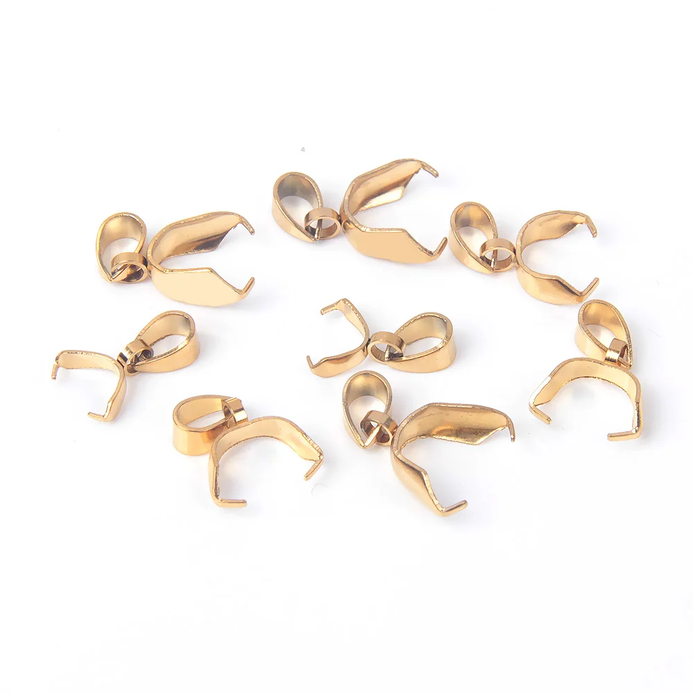 스테인레스 스틸 펜던트 걸쇠 핀치 클립 보석 후크 커넥터, 스틸 컬러 퍼모어 커넥터 콜리어 목걸이 DIY, XHN 20 개