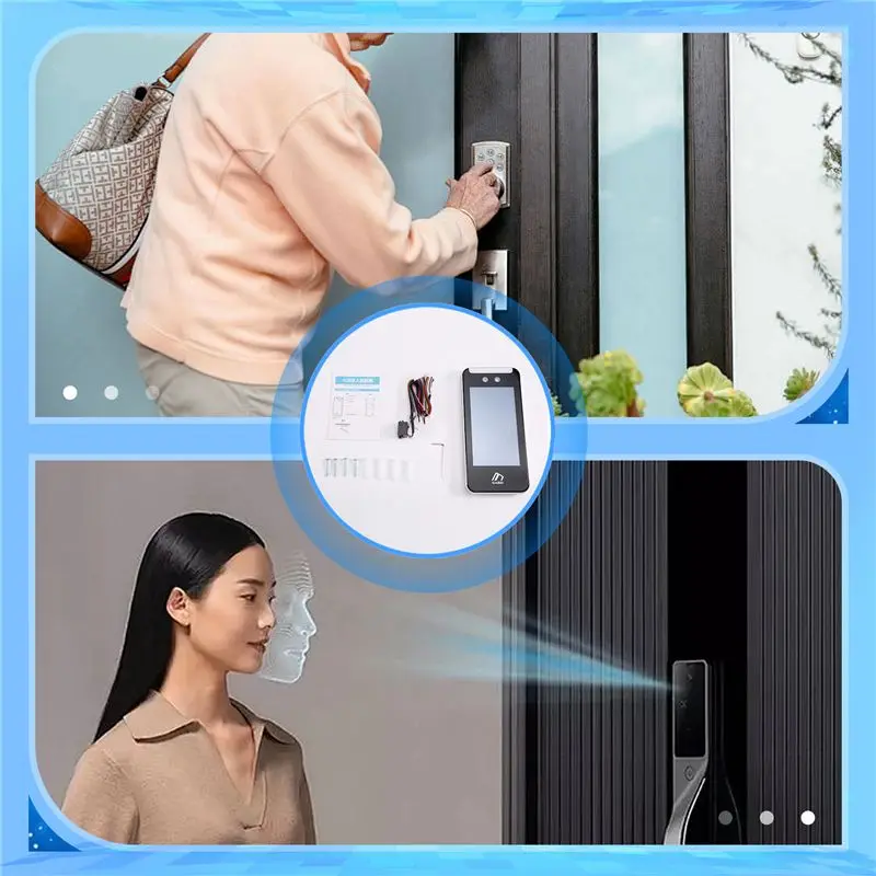 A42T-TCP IP WIFI 5인치 터치스크린 서버 얼굴 인식 출입 통제 출석 기록기 시간 관리 시스템