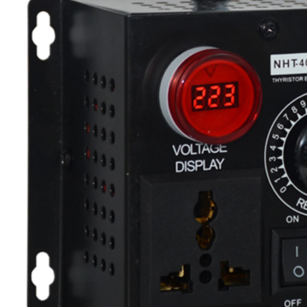 조정 가능한 조광기 SCR 전압 조정기 AC 220V 4000W 소형 모터 온수기용 소형 가변 전압 컨트롤러