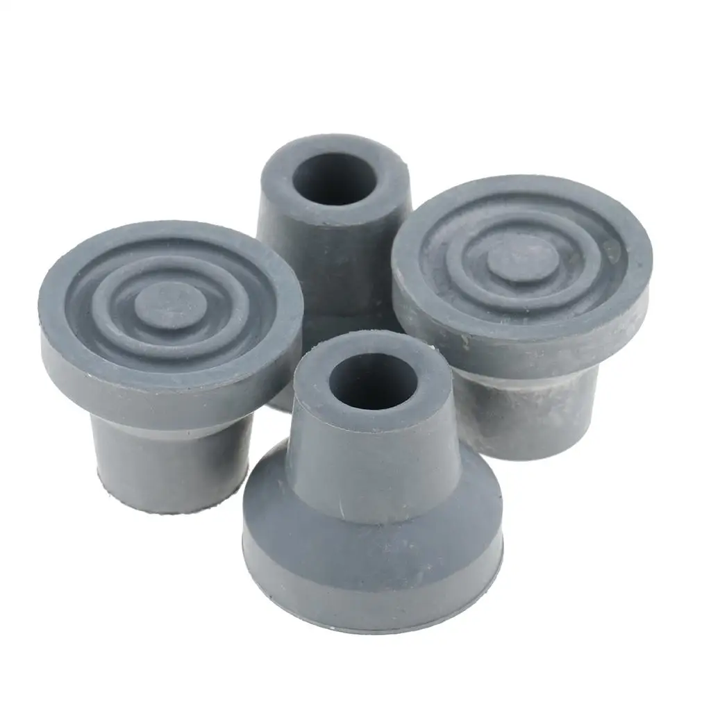 4 Pieces 13mm Rubber Anti-Slid Canes Replacement Tips for Crutches walking cane,underarm crutches,crutch accessory kit