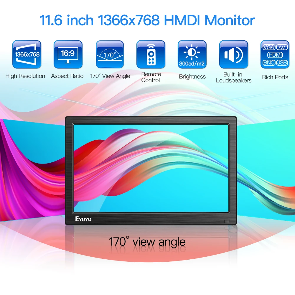 Small Tv Monitor Hdmi Tv Portable Monitor Small Screen Tv Lcd Ips Screen Small Tv
