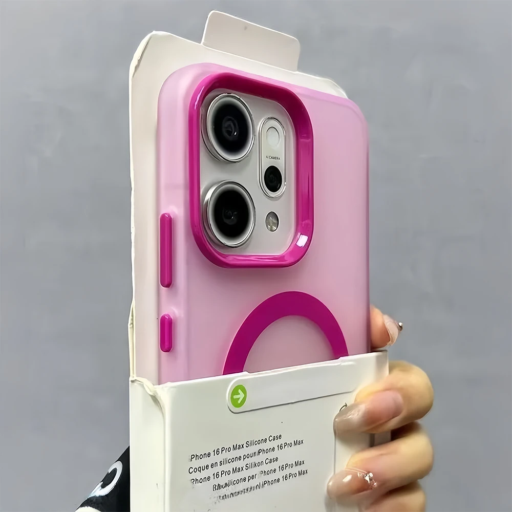 Matte Candy Magnetic Phone Case with Magsafe Wireless Charging and Shockproof Protection
