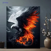 DIY Oil Painting By Numbers Kit Flame Winged Eagle Paint By Numbers Diy Numbers Painting Art On Canvas By Numbers 2