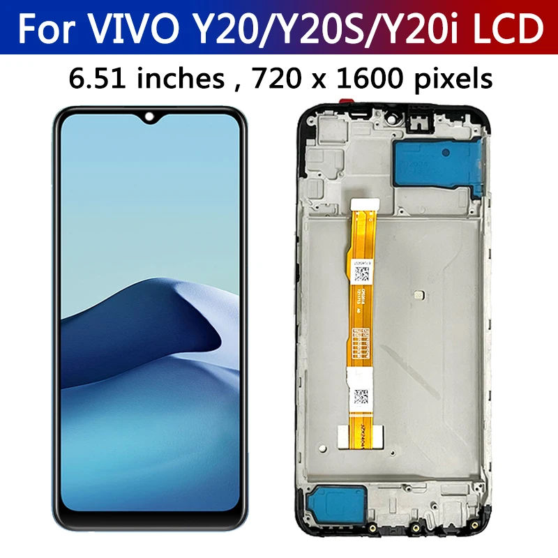 For Vivo Y20 Y20i /Y20S LCD Display Touch Screen