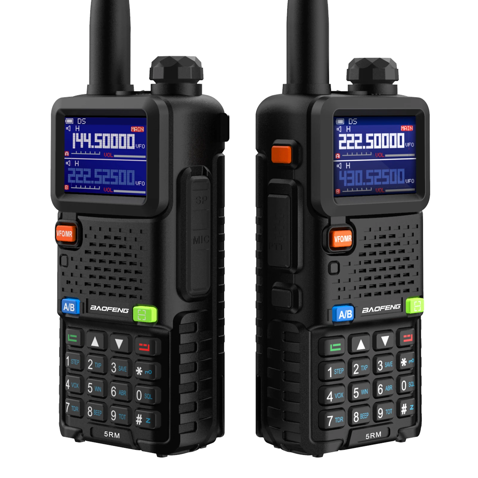 New Baofeng 5RM 8W Type-C Charging Multi Band  Walkie Talkie AM/FM  2500mAh 999CH Two Way Radio UV-5RH Pro 3