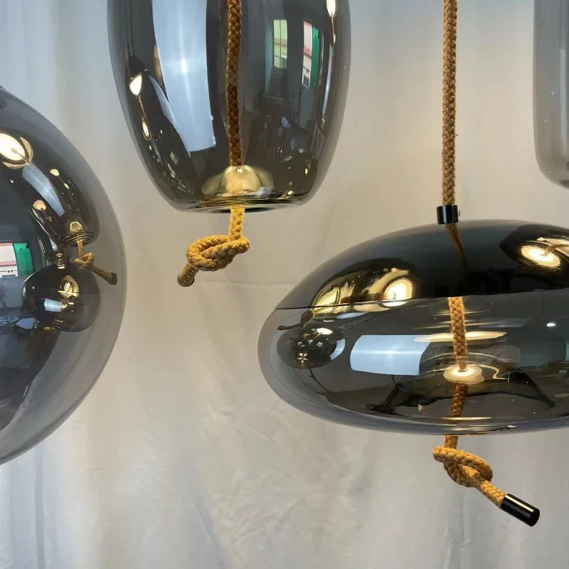 Scandinavian BROKIS Knot Pendant Lights Bedside Nordic Luminaria Glass Lustre Hanging Lamp Luminaire Suspendu Lights AC 85-265v