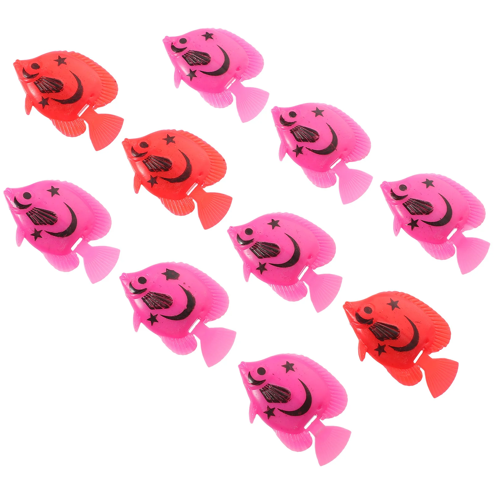 

Artificial Plant Robot Toys 10Pcs Plastic Artificial Floating Fishes Ornament Lifelike Aquarium Moving Fake Fish Fish