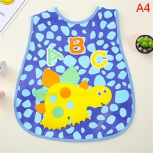  Baby Bib Removable Waterproof EVA Saliva Rice Pocket Imitation Silicone Stereo Children Baby Feeding Bibs Cartoon Bebé Bib 