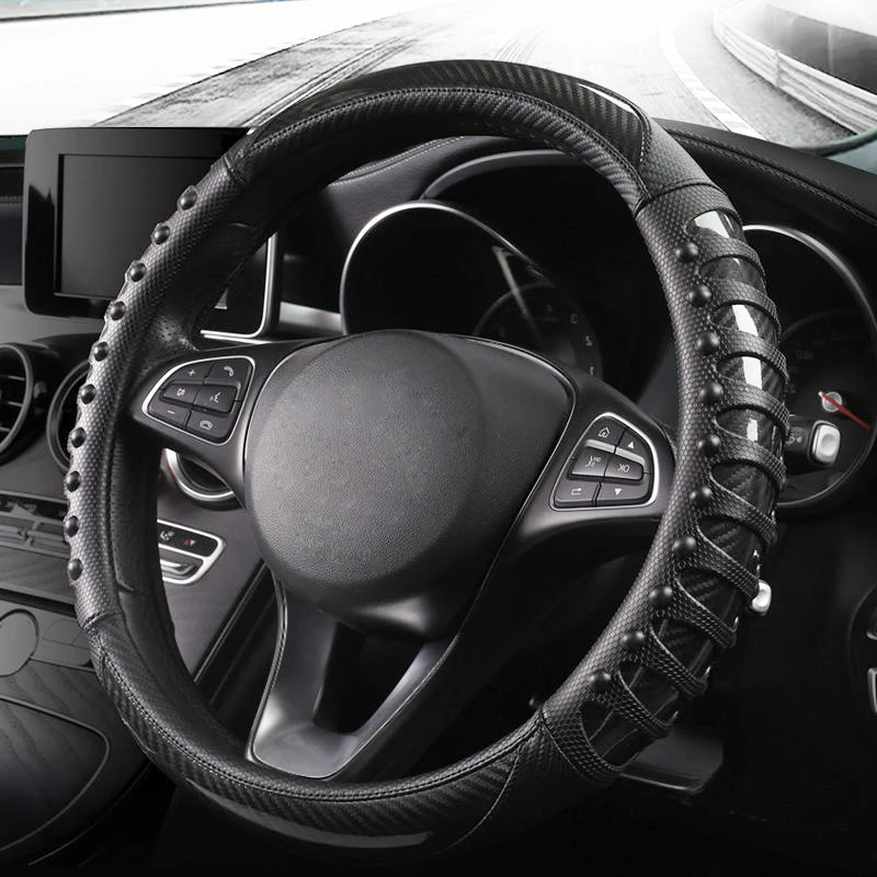 

Обложка рулевого колеса для грузовика General Motors, чехол для рулевого колеса 40 42 45 47 50 см, дышащая Нескользящая Спортивная оплетка рулевого колеса