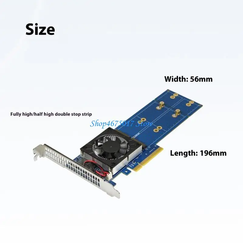 H4GA 4채널 PLX88024 PCIExpress 확장 카드는 2280 22110 NVMe SSD를 지원합니다.