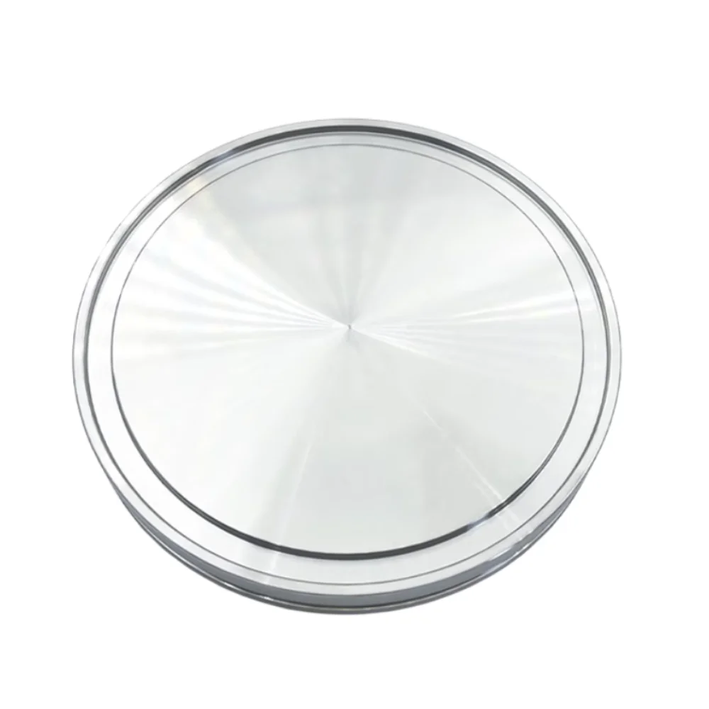 Vacuum End Cap Blind Plate em Branco Encaixe de Tubulação Sanitária Sus304 Aço Inoxidável Iso63 80 100 160 200 250
