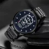 Men Fashion Skull Pattern Watch 2024 High Quality Stainless Steel Quartz Clock Analog Male Casual Military Wristwatch Relogio 4