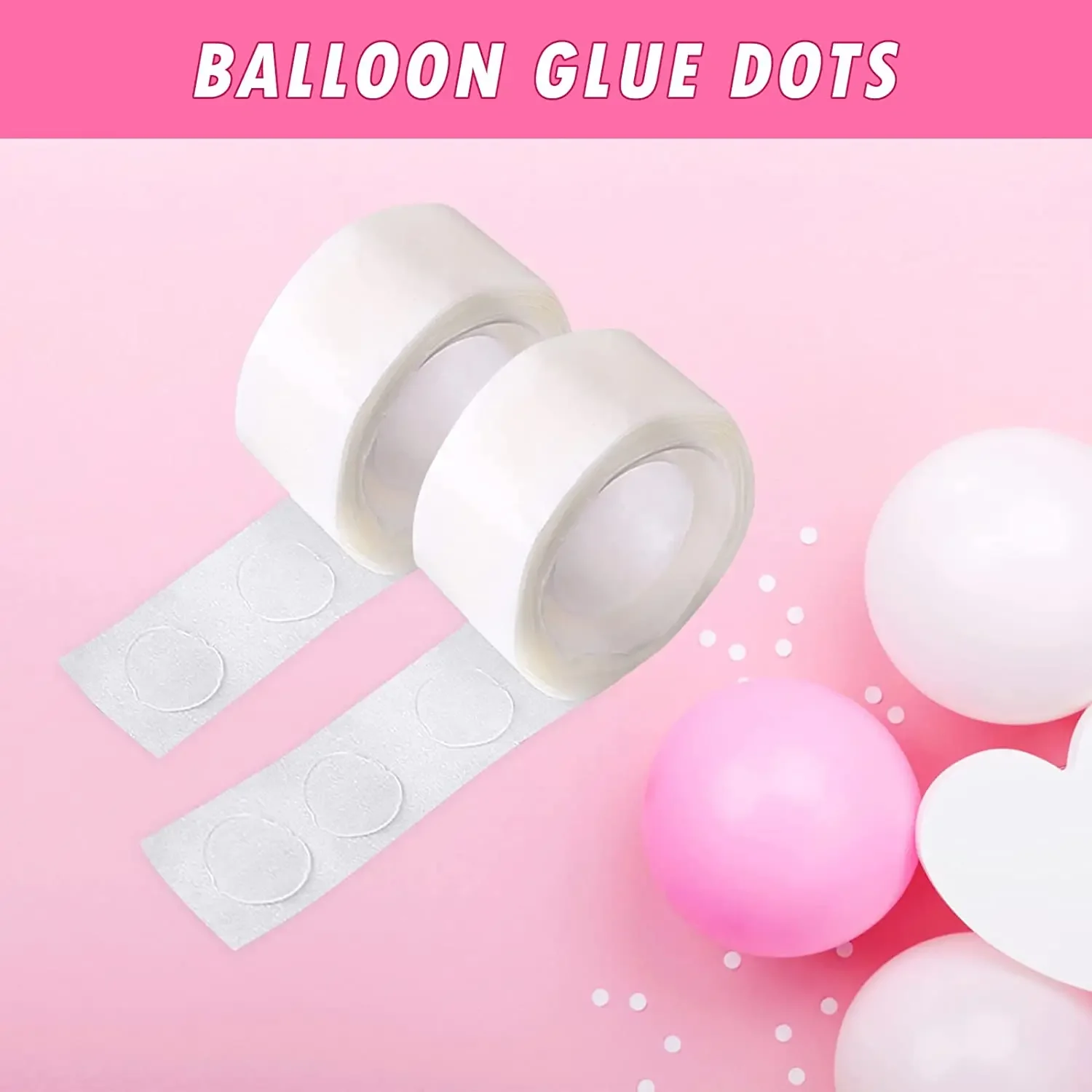 200 PCS Double Face Collant Points Pour Ballons & Togo