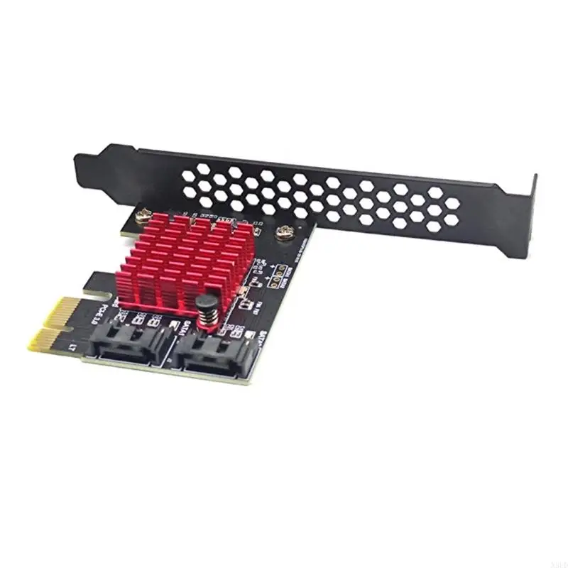 N3UD PCIE to Sata3.0 Expansion Card for PCIE (1X 4X 8X 16X) Slot 2 Port 6Gbps Speed Controller Card Support Expansion Adapter