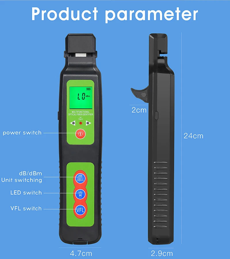 AUA-40A/40D Fiber Optic Identifier Fiber Cable Testing Tool Live Optical Fiber D