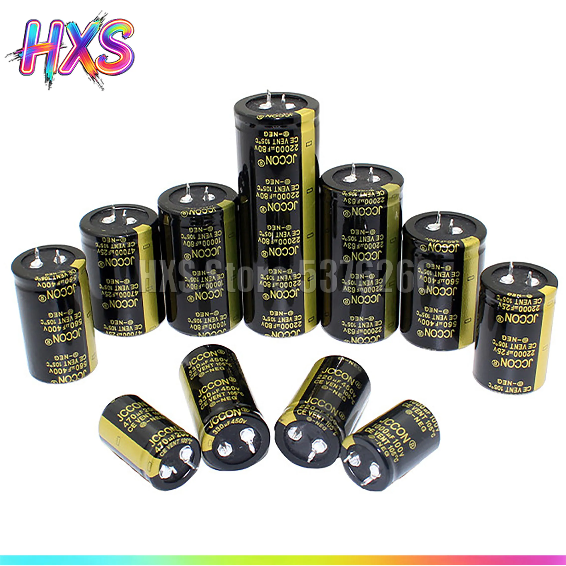 1PCS 레드 오디오 필터 50V/63V/80V/100V 10000UF 15000UF 35x60mm 35x50mm 35x70mm 35x80mm 블랙 알루미늄 전해 콘덴서