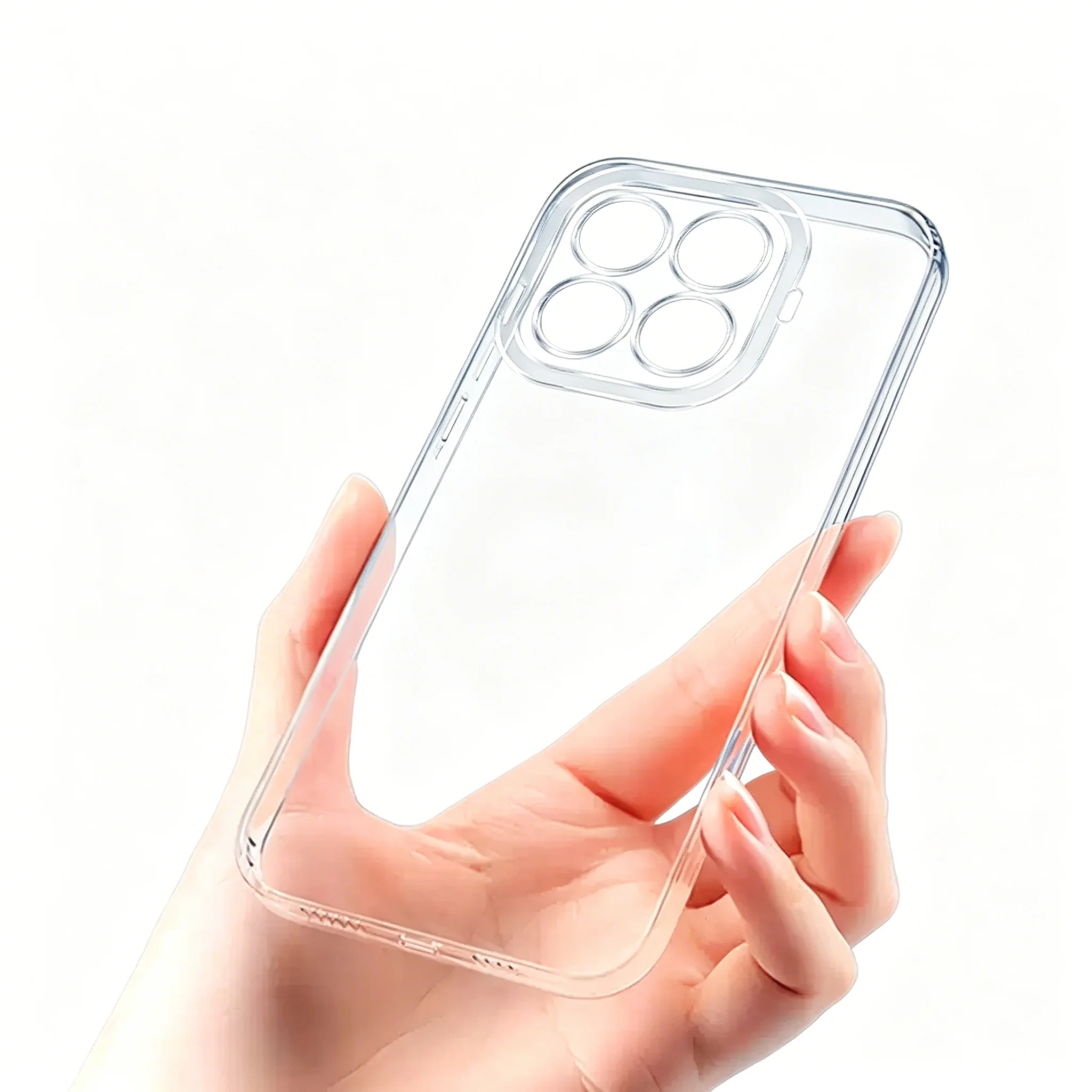 Full Camera Protection Silicone Transparent Case