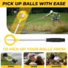 Golf ball grabber, water-based golf ball grabber with telescopic spring release preparation head golf ball grabber tool, 2