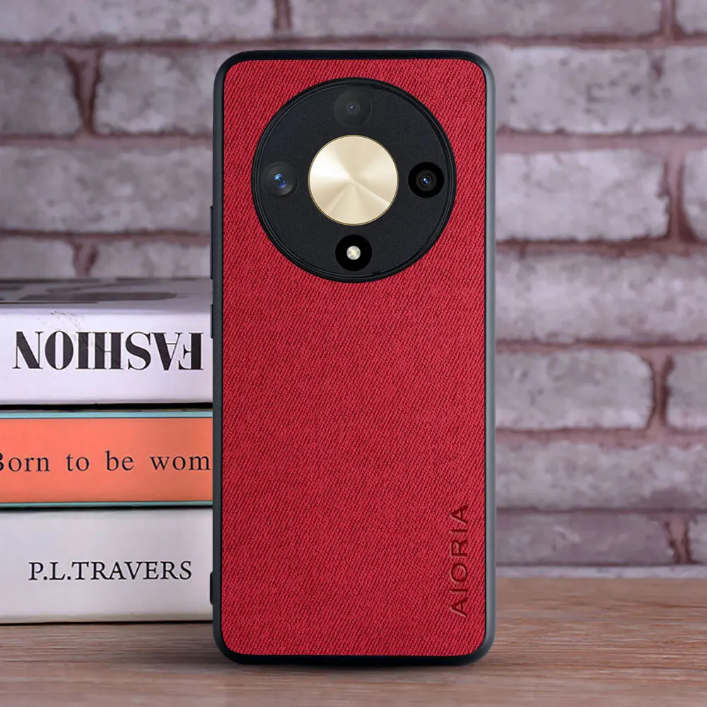 Luxury Textile Leather Skin Soft Phone Case Cover
