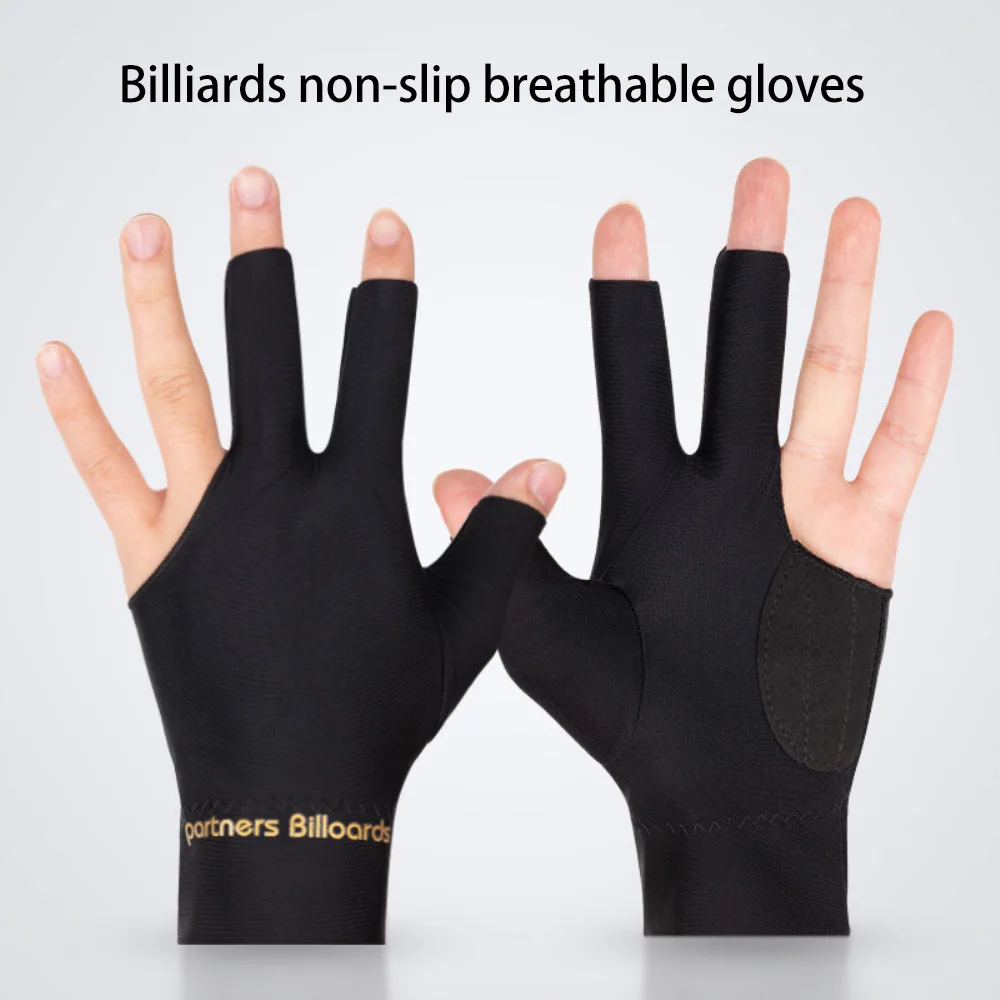 Billiard Gloves Three Finger Anti Slip Breathable