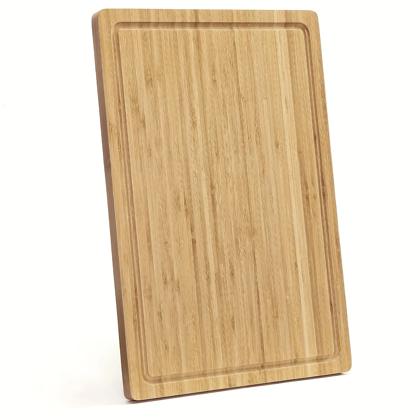 

36 x 24 Inch Bamboo Cutting Board for Kitchen, Wooden Butcher Block with Juice Groove & Handle, Large Wood Charcuterie Cheese Bo