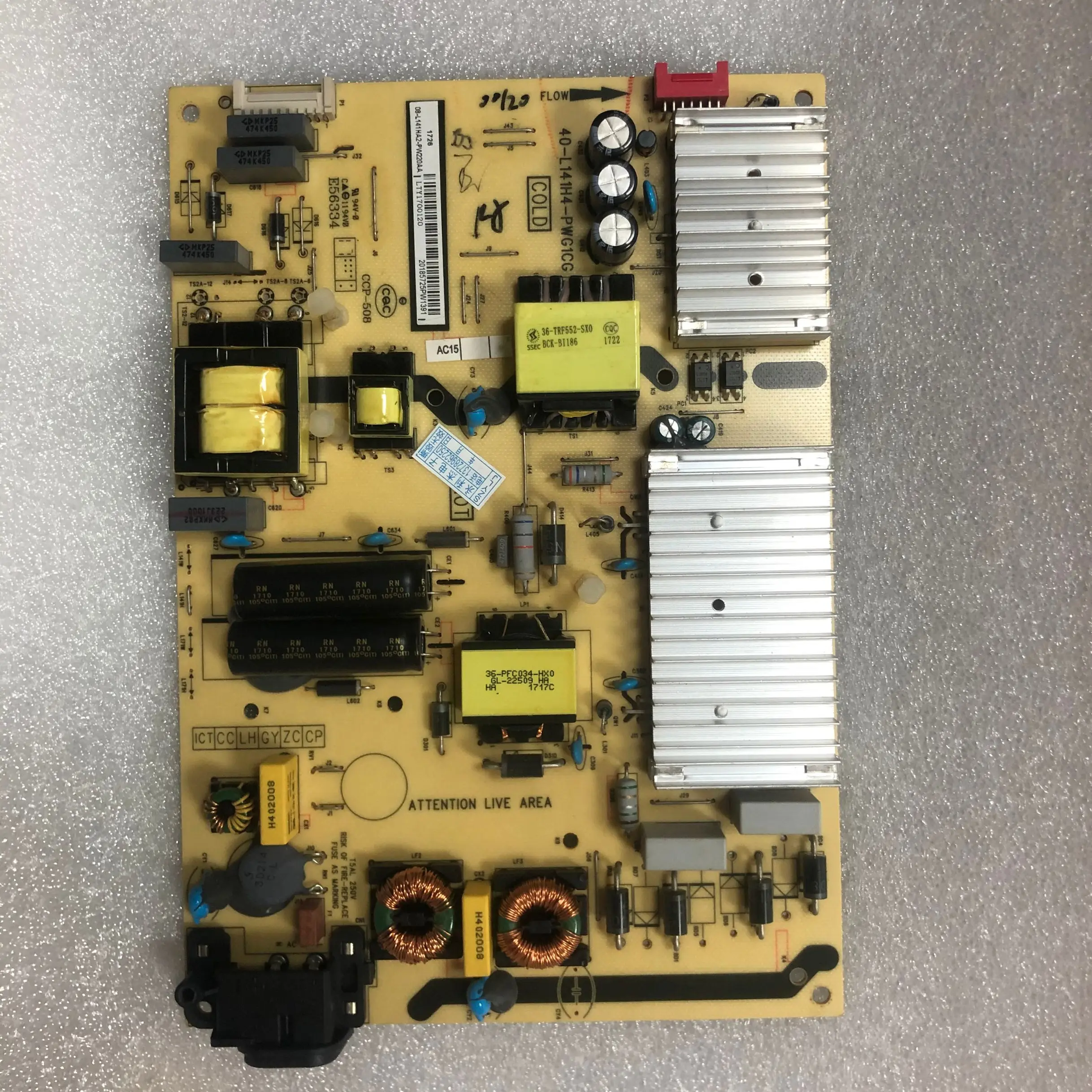 Placa de Potência 40-l141h4-pwg1cg de Boa Qualidade L55e5800a-ud Peças Lote - Imagem 4