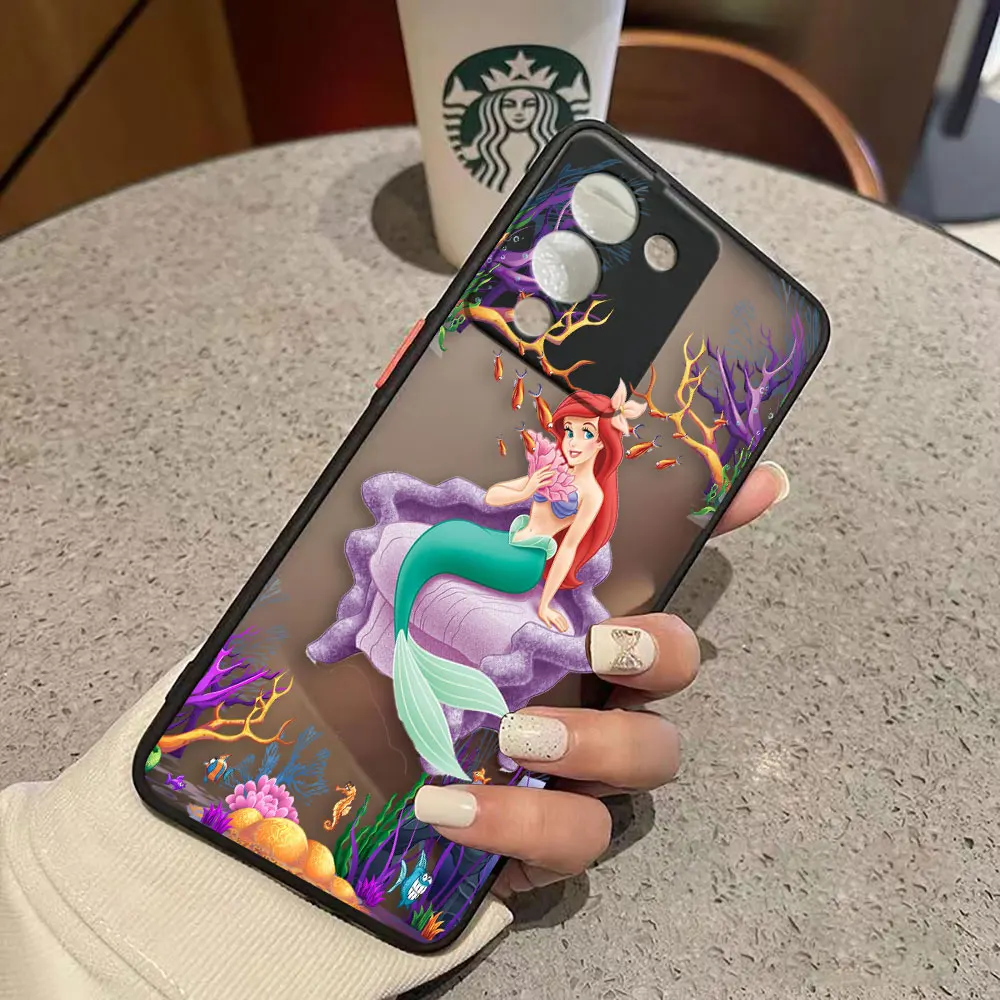 thumbnail image 1 of Funda mate para infinix NOTE 12 G96 11 10 8I 8 7 SMART 4 SPARK 8 8P 5 6 PRO S5 Funda Coque Capa Shell Anime princesa sirena, 1 of 5