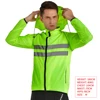 WOSAWE Thin Hooded Caps Reflective Running Jackets Windproof Water Rain Repellent Cycling Windbreaker Coat Bike Sports Jackets 4