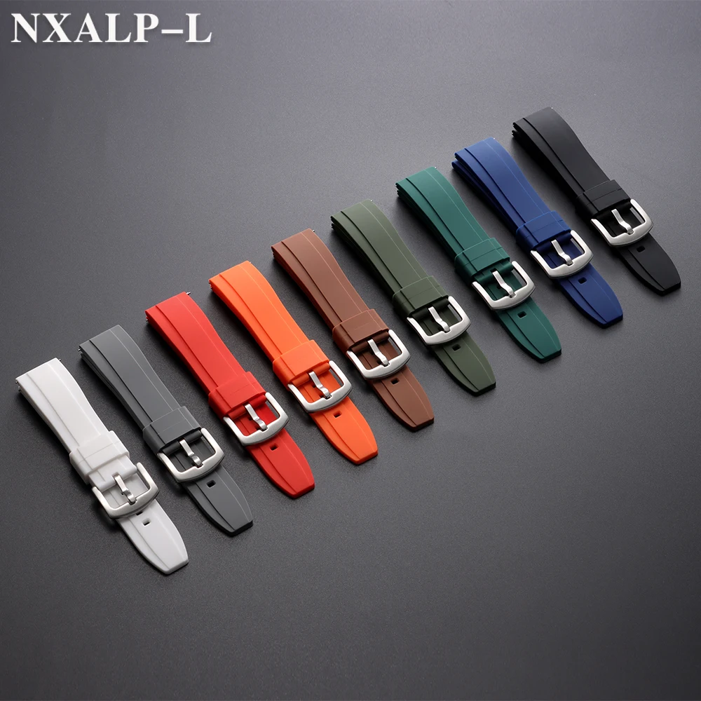 Universal Quick Release Silicone Sport Watch Band, Waterproof Rubber Wristband
