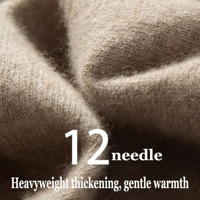 100% Pure Cashmere Wool Turtleneck Sweaters For Men Pullover 2023 Autumn Winter Soft lightweight Warm Knitted Sweater Pull Homme 5