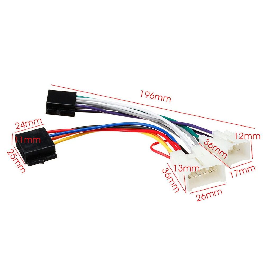 Car Stereo Radio Harness ISO Cable Harness Connector Replacement for Toyota Camry for Corolla Auto Adapter Wiring Connector car wire cable adapter car stereo accessories