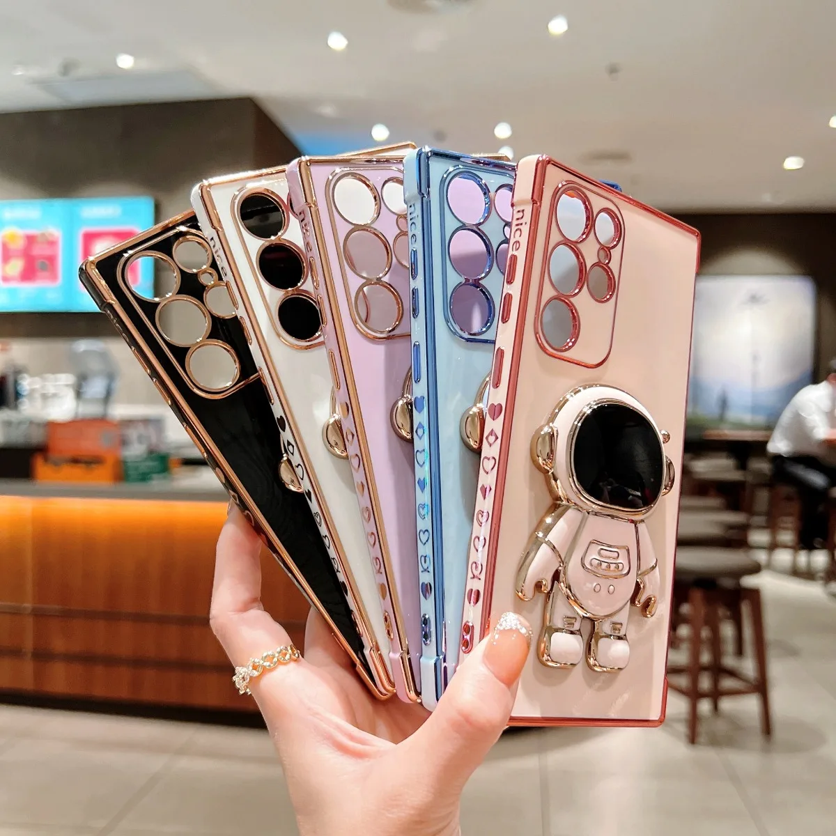 Astronaut Stand Phone Case with Enhanced Durability and Versatile Design