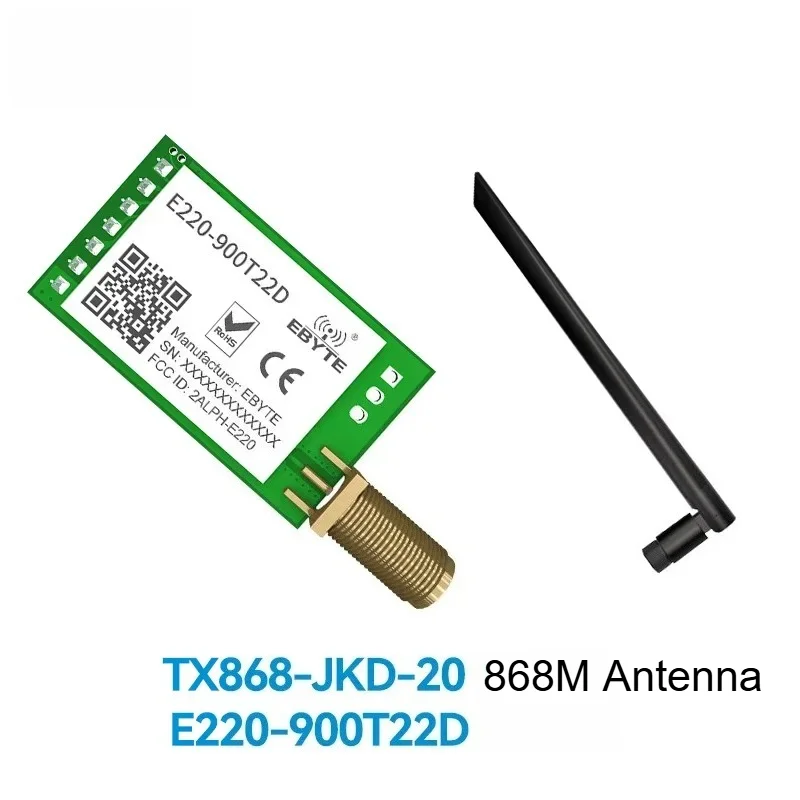 LLCC68 LoRa 868MHz 915MHz Module sans fil 22dBm longue portée 5km CDSENET E220-900T22D SMA-K UART RSSI émetteur récepteur DIP