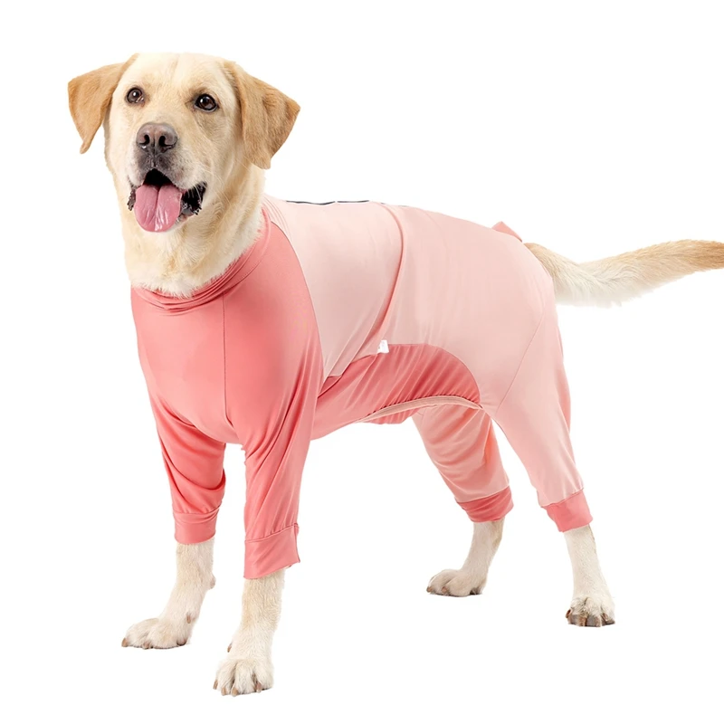 thumbnail image 1 of Traje de recuperación de cirugía para perros Camisa de manga larga de 4 patas Mono de pijama suave Traje antilamidos para perros pequeños y medianos, 1 of 5