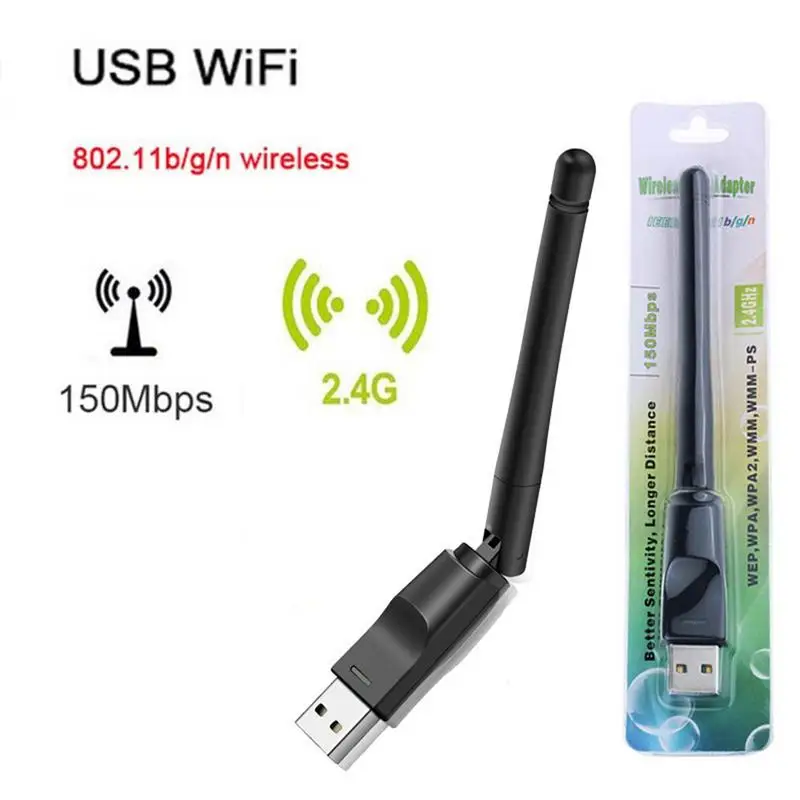 

Мини USB Wi-Fi адаптер MT7601, 2,4 Мбит/с, ГГц