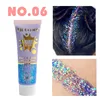 Facial&body Chameleon High Gloss Glitter Powder Long Lasting Waterproof Stage Party Glitter Eyeshadow Hair Face Body Glitter Gel 1