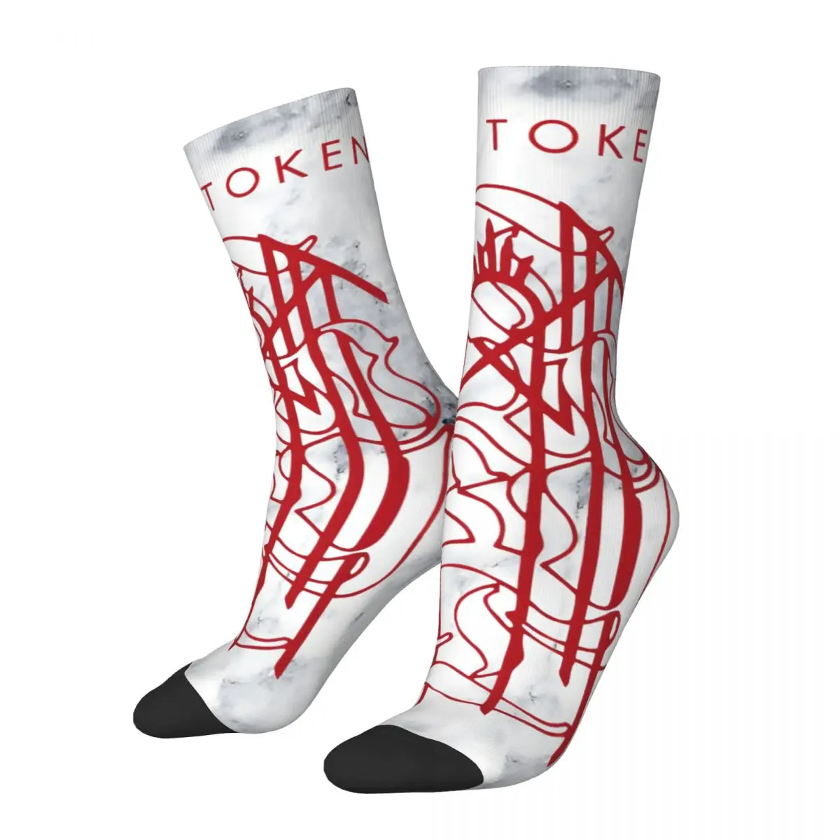 

Vintage Cool Men's compression Socks Unisex Sleeps T-Token Street Style Seamless Printed Novelty Crew Sock