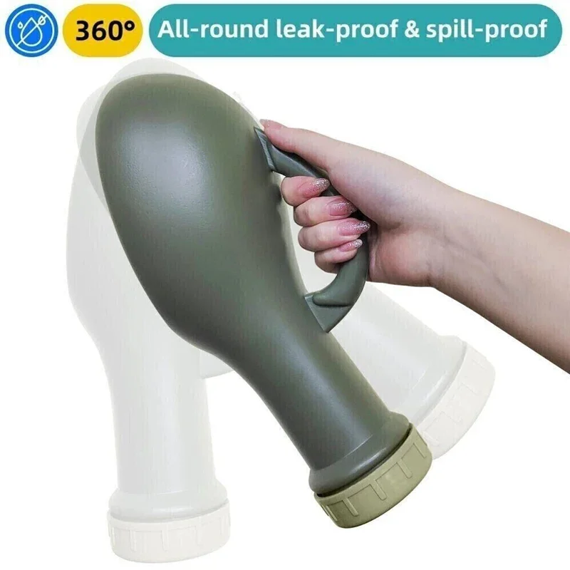 1000ML Unisex Urine Portable Bottle Plastic Urinal Pot with Lid Travel Camping Vehicle Mounted Emergency Urine Bottle Container