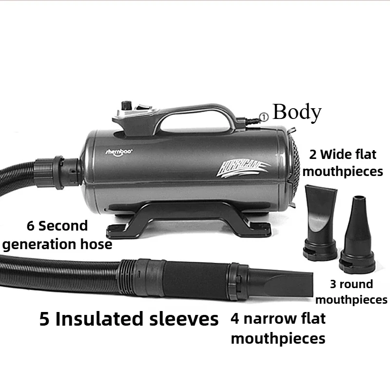 2200W Large Dogs Hair Dryers Machine Grooming Dog's Blower Dryer Professional Low Noise Water Blower Puppy Bath Pet Supplies