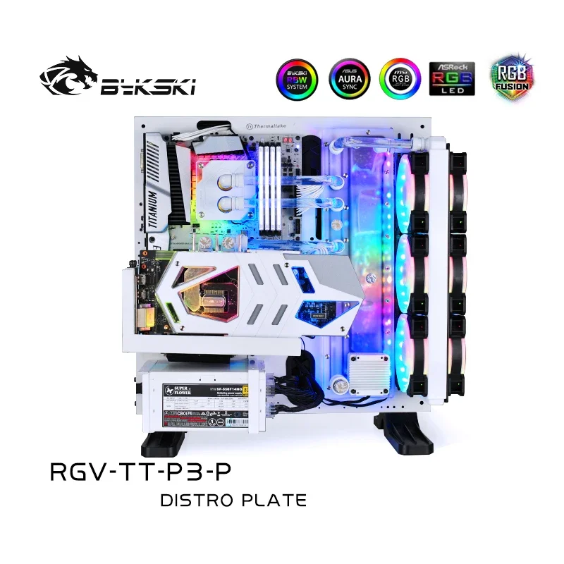 

Bykski RGV-TT-P3-P,Distro Plate For Thermaltake Core P3 Case,MOD Waterway Board Reservoir Kit For CPU GPU PC Liquid Cooling Loop