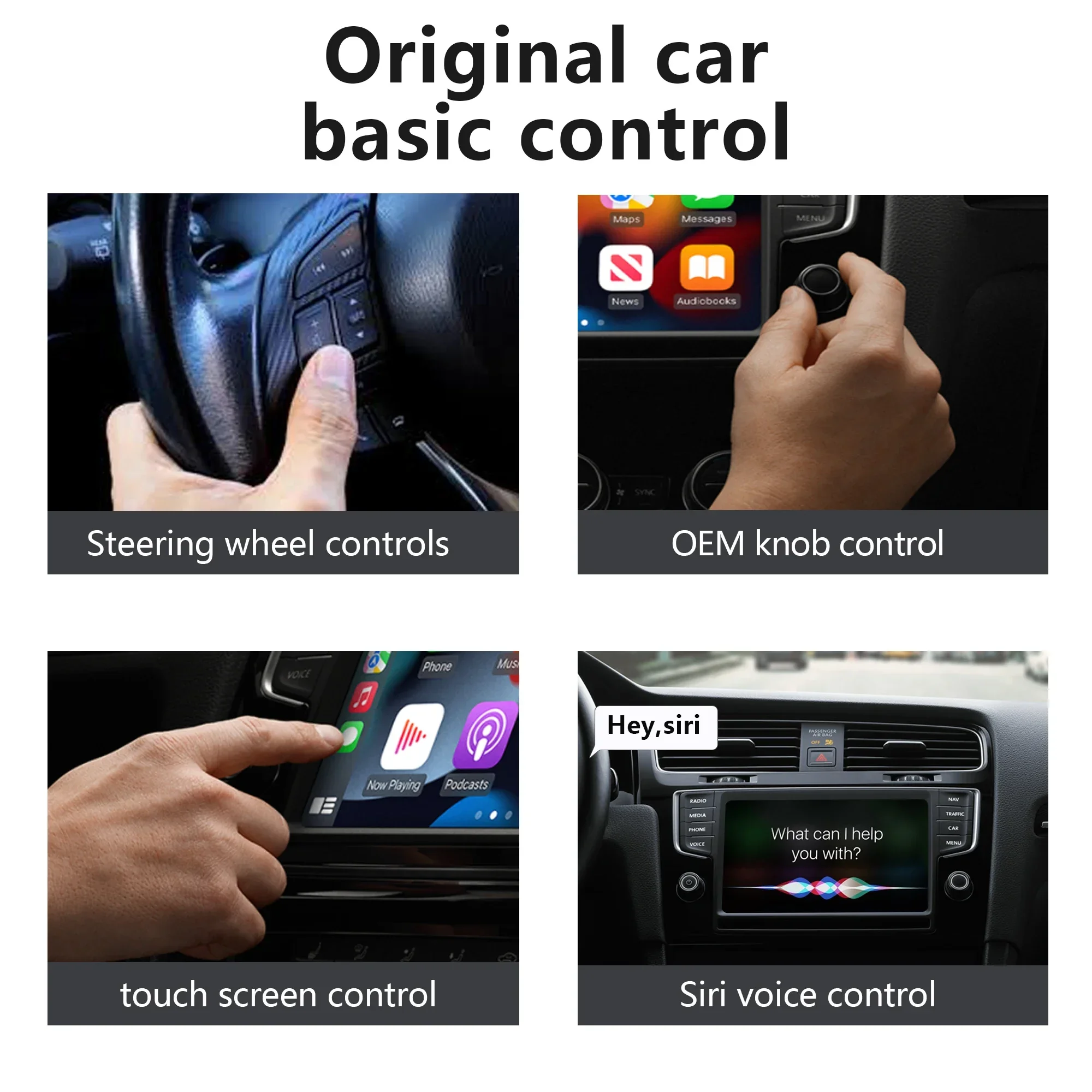 OTTOCAST U2 X Wireless Android Auto CarPlay Adapter 2 in1 Carplay Smart Box Plug Play Multimedia Player for Toyota Mazda VW