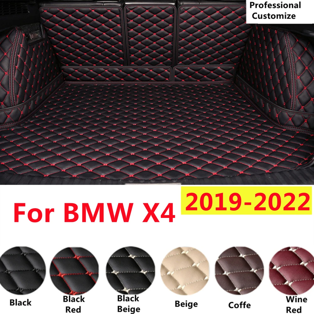 

SJ Custom Full Set Fit For BMW X4 2022 2021 2020 2019 Auto Fittings Waterproof Car Trunk Mat Tail Boot Tray Liner Rear Cargo